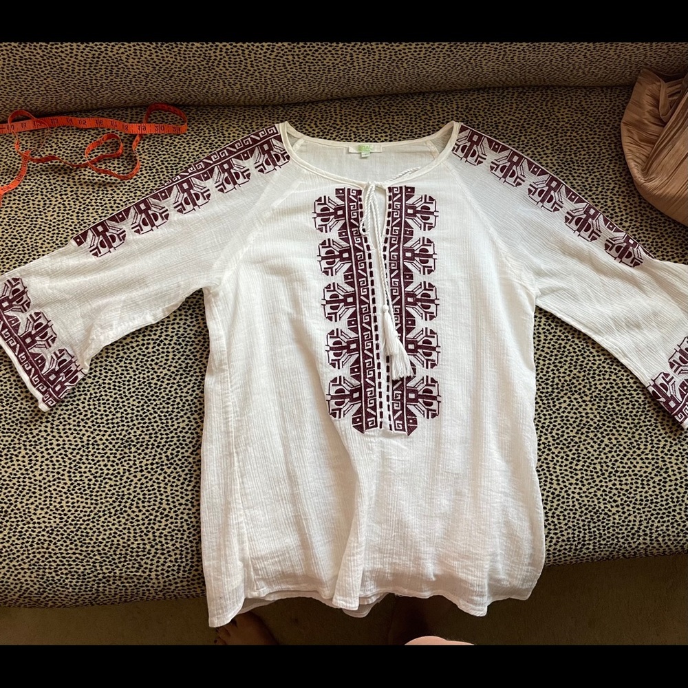 Jade | Maroon and White Gameday Top